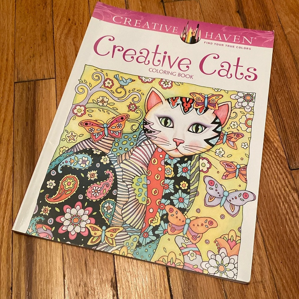 Creative Cats Adult Colouring Book MEOW 🐈🐈‍⬛